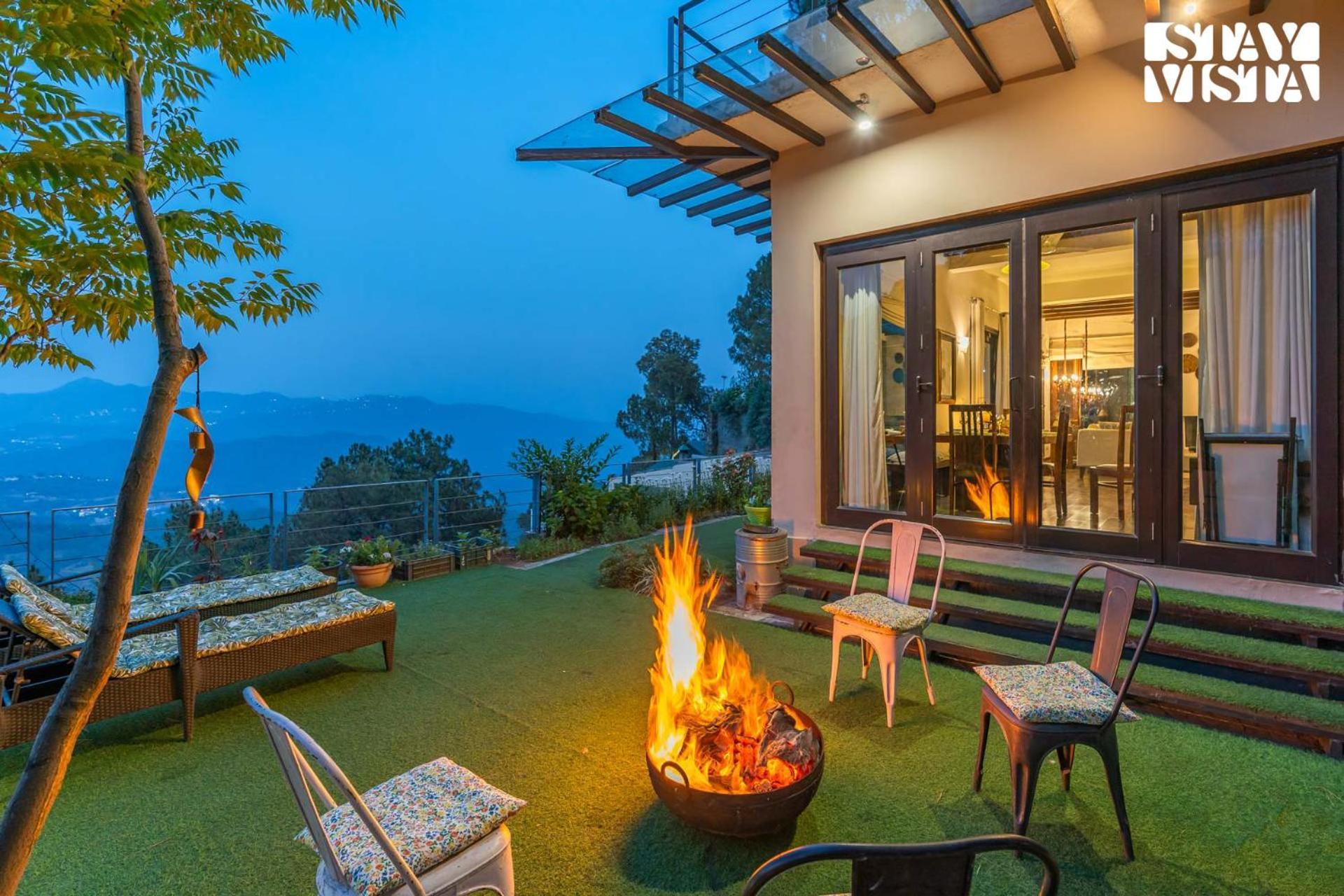 Stayvista At Hillcrest Villa With Valley View, Bonfire And Heater กัสซอลี ภายนอก รูปภาพ